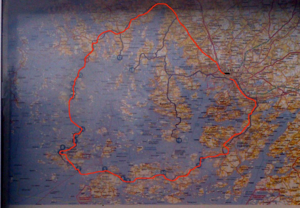 Motorcycle Touring Expedition Map